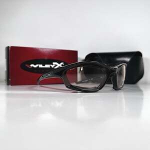 New Wiley X JP-4 Light Adjusting Sunglasses Safety Gloss Black Frame